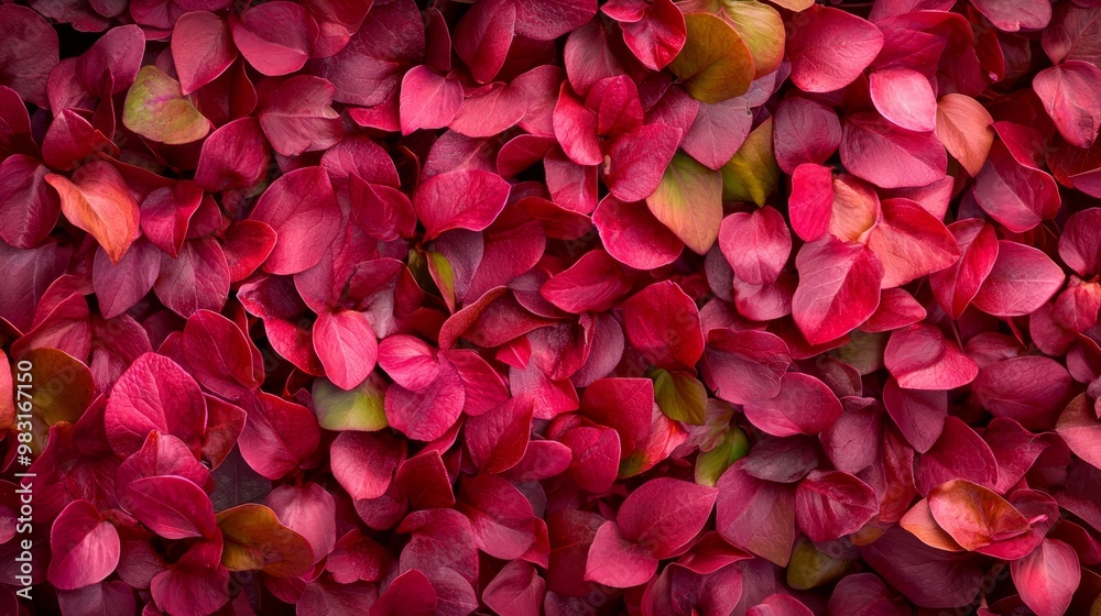 A close-up of red flowers with green leaves atop and green bases beneath petals A close-up of red flowers with green leaves atop and green bases beneath petals