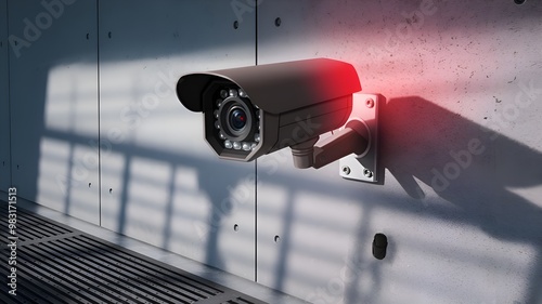surveillance camera, Security camera on background