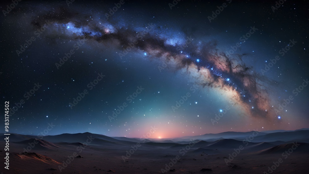 Fototapeta premium cosmic background, cosmic background, Milky Way, cosmic sky, dreamy universe, cosmic copy space, Milky Way landscape, night sky landscape, dreamy galaxy background, night sky landscape, night sky spac