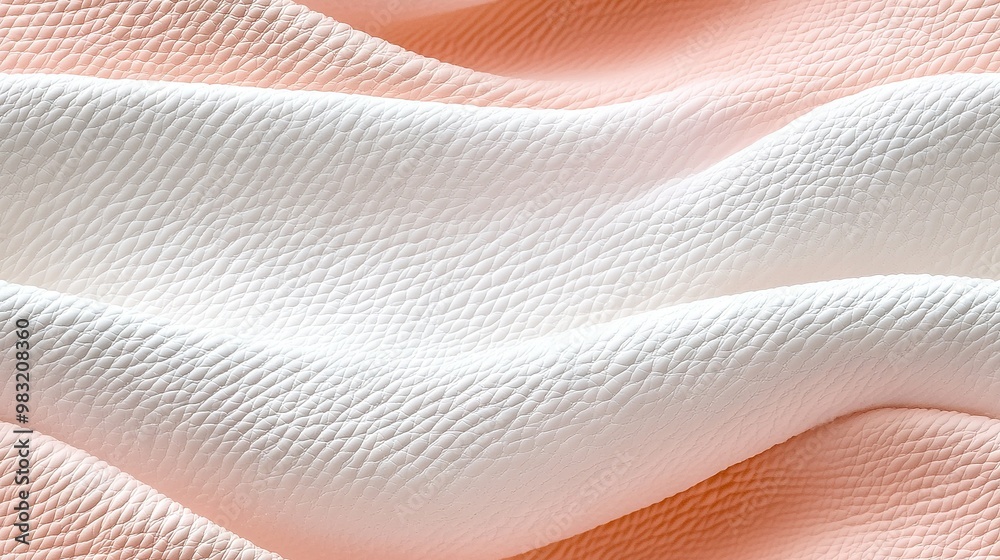 A pink and white surface with wavy lines on its top A pink and white surface with wavy lines on its top