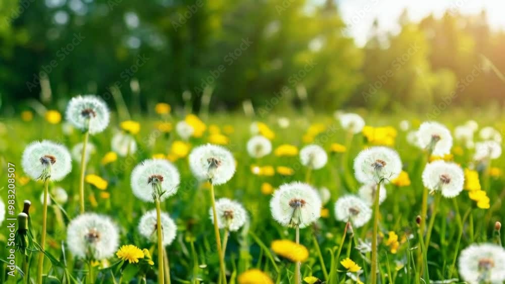 dandelions in the grass dandelions in the grass