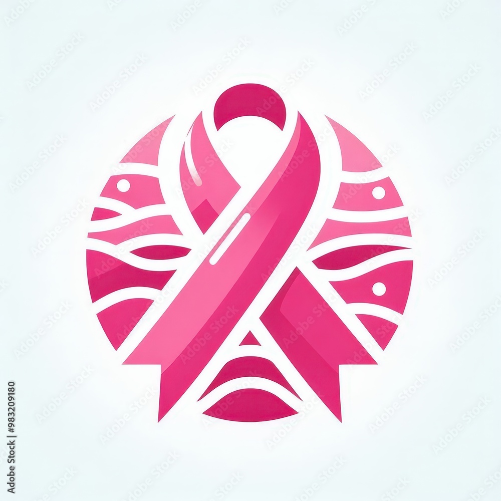 pink ribbon cancer breast icon pink ribbon cancer breast icon