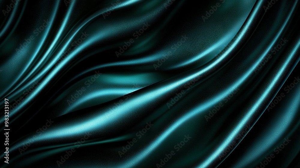 Black and Teal Background with Wavy Lines in Center | Black Background with Wavy Lines in Middle Black and Teal Background with Wavy Lines in Center | Black Background with Wavy Lines in Middle