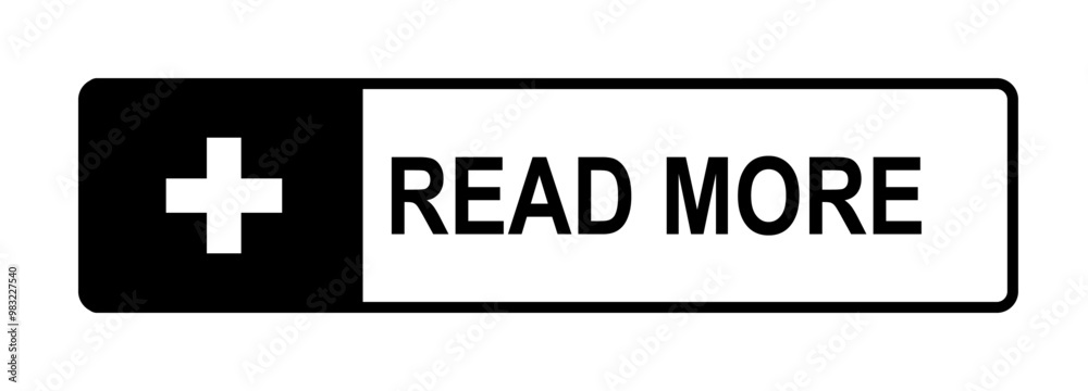Fototapeta premium Read More Web UI Button Vector Illustration
