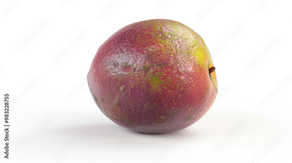 Fresh mango fruit on a clean white background, ideal for food or product photography Fresh mango fruit on a clean white background, ideal for food or product photography