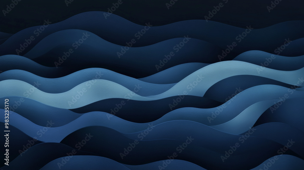 A deep gradient of dark navy transitioning into pale blue, with subtle wavy lines curving across the background, adding a sense of movement and depth. A deep gradient of dark navy transitioning into pale blue, with subtle wavy lines curving across the background, adding a sense of movement and depth.