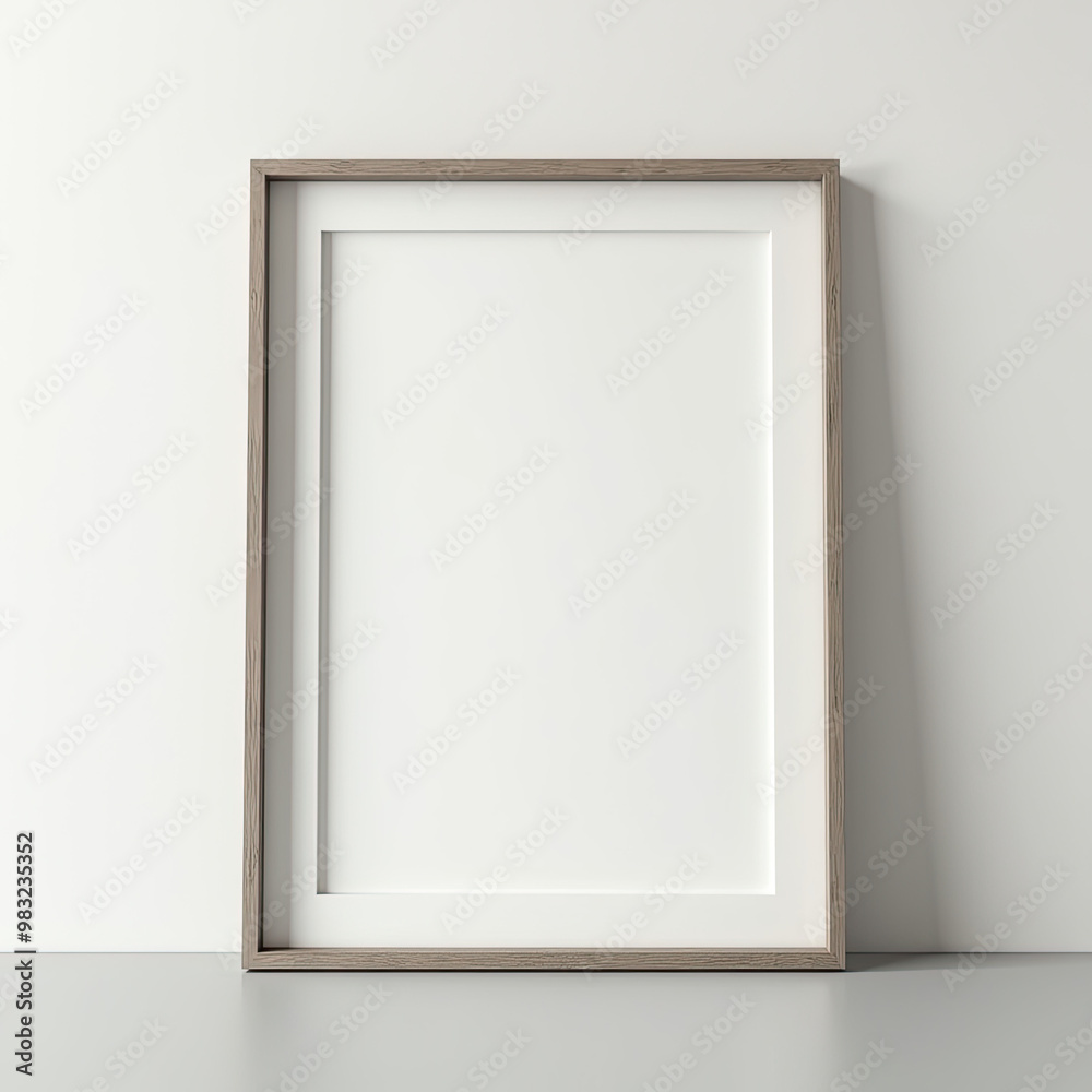 ectangular picture frame on white wall with blank paper in it. You can place your image in this frame. Interior photo. Painting, poster, photograph. Decorate your apartment in a modern style ectangular picture frame on white wall with blank paper in it. You can place your image in this frame. Interior photo. Painting, poster, photograph. Decorate your apartment in a modern style