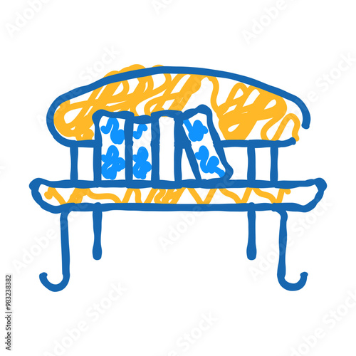 crossbooking service doodle icon sketch vector. crossbooking service sign. isolated symbol illustration