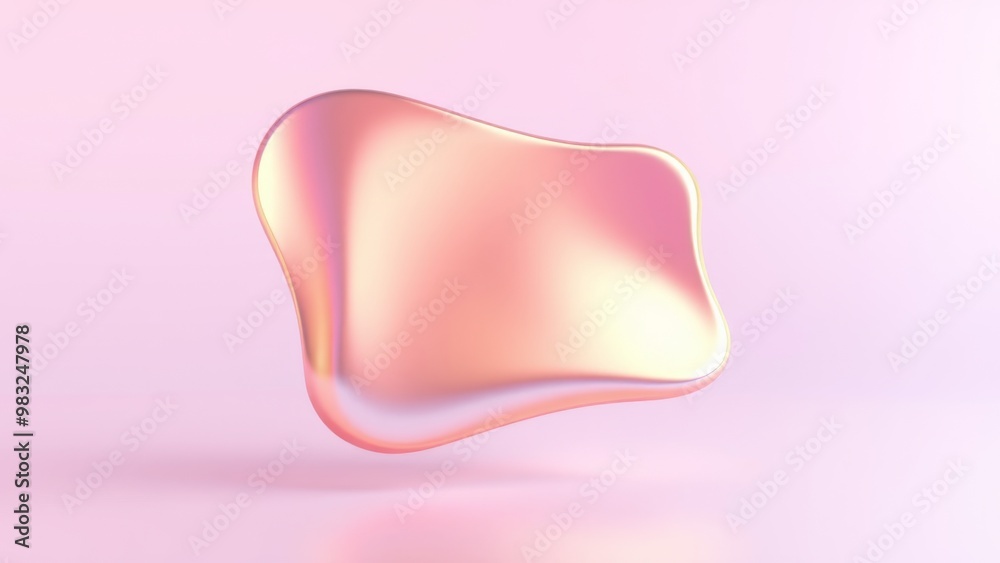 Abstract liquid shape of holographic metal. Abstract liquid shape of holographic metal.