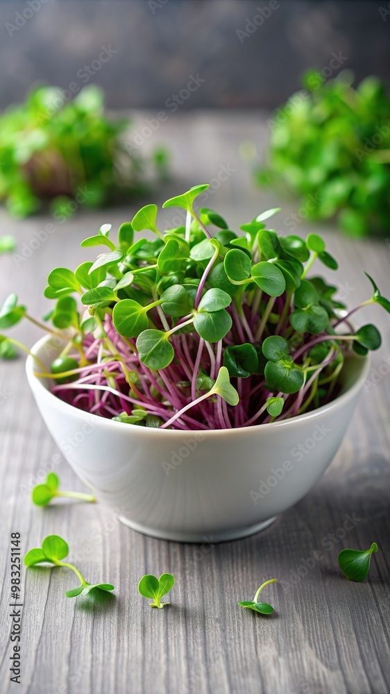 Micro greens superfood. Green sunflower sprouts close up in a bowl. Germination sprouting and healthy eating and living. Gardening at home kitchen concept. Microgreens food. Copy space Micro greens superfood. Green sunflower sprouts close up in a bowl. Germination sprouting and healthy eating and living. Gardening at home kitchen concept. Microgreens food. Copy space