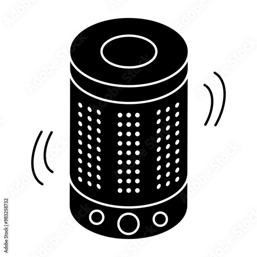 Perfect design icon of smart speaker  photo