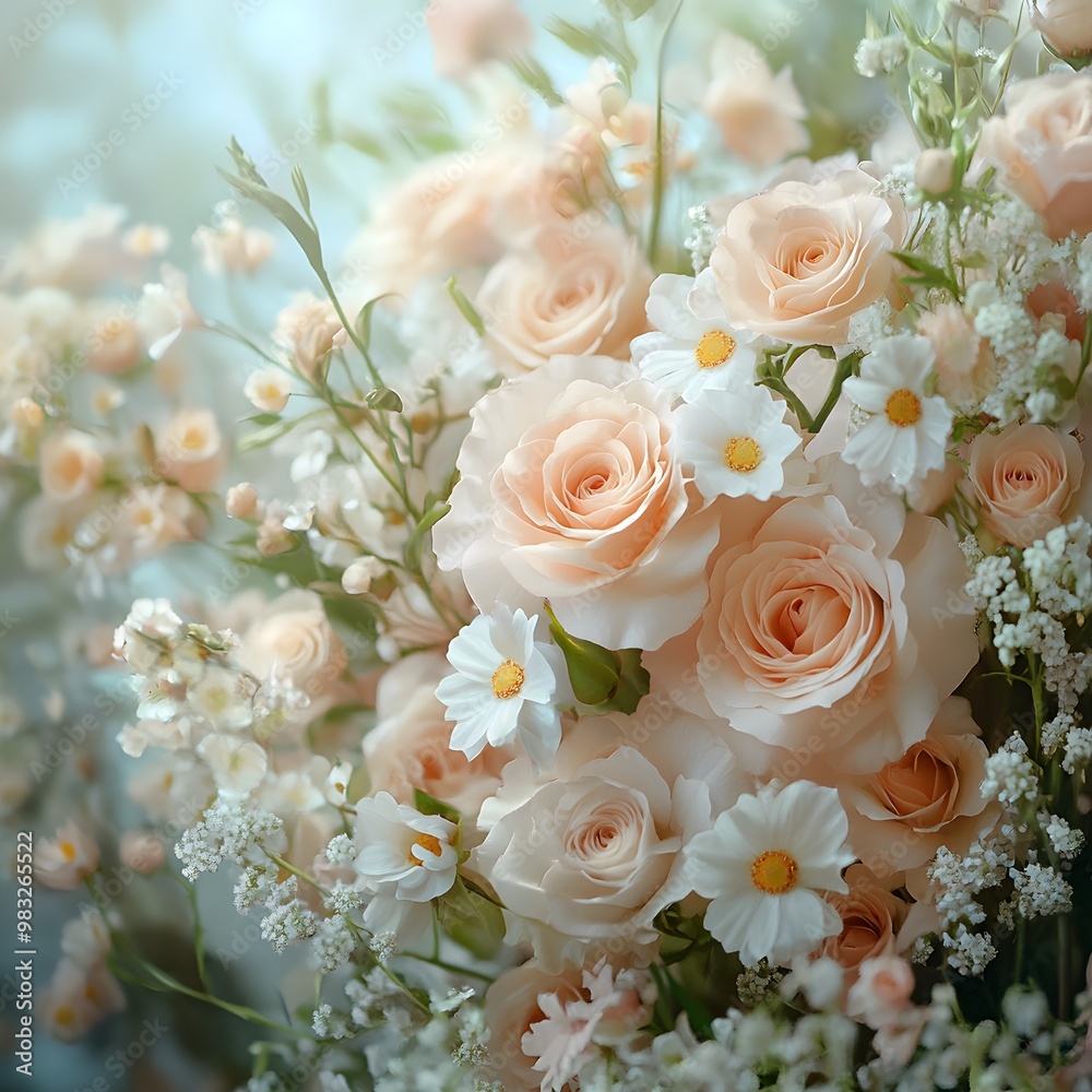 Soft and Aesthetic Flower Bouquet Capturing Delicate Petals and Gentle Colors picture Soft and Aesthetic Flower Bouquet Capturing Delicate Petals and Gentle Colors picture
