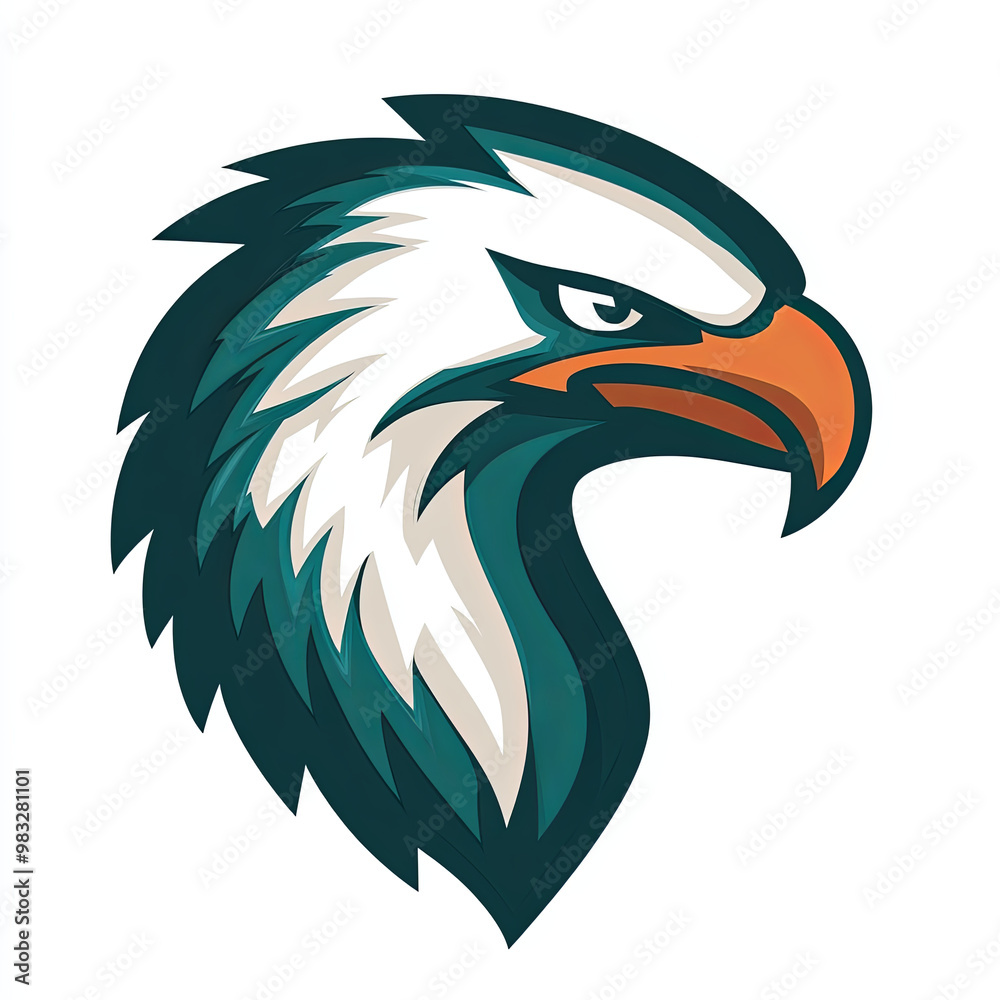 Obraz premium team sports logo eagle