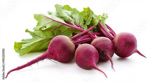 fresh beet isolated on white background photo