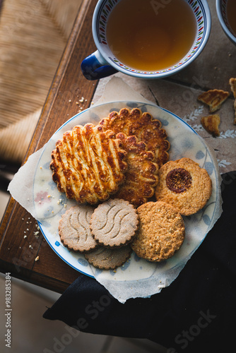 Biscuits et gâteaux bretons avec cidre de pomme
