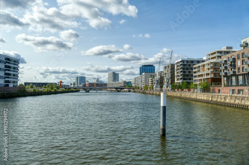 Moderne Architektur in der Hafencity in Hamburg