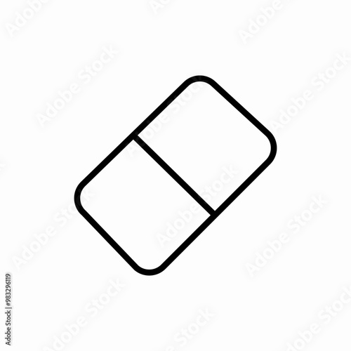 eraser erase icon sign vector