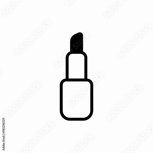 lipstick cosmetics icon sign vector