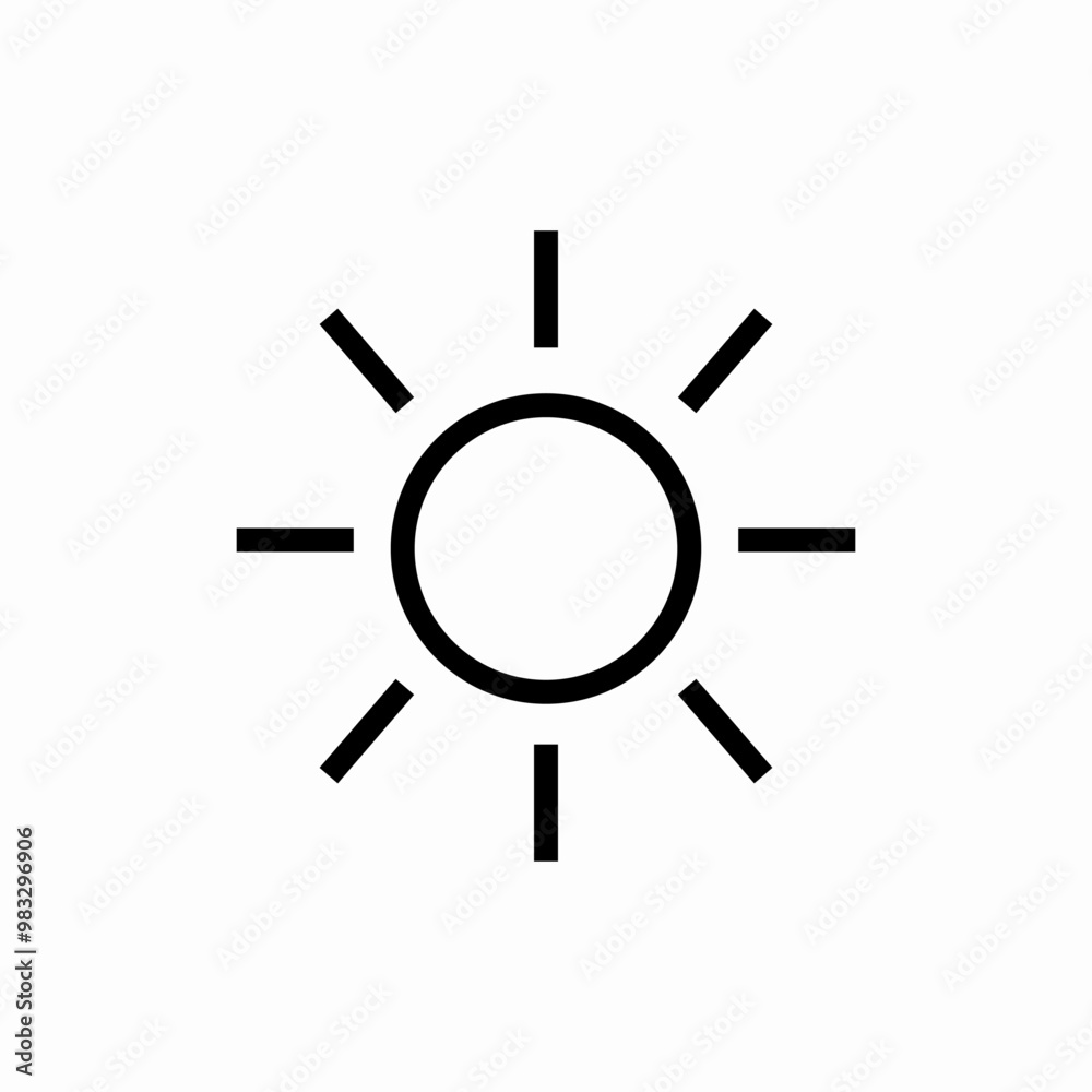 sun summer icon sign vector