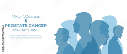 Prostate cancer awareness month.Vector illustration.