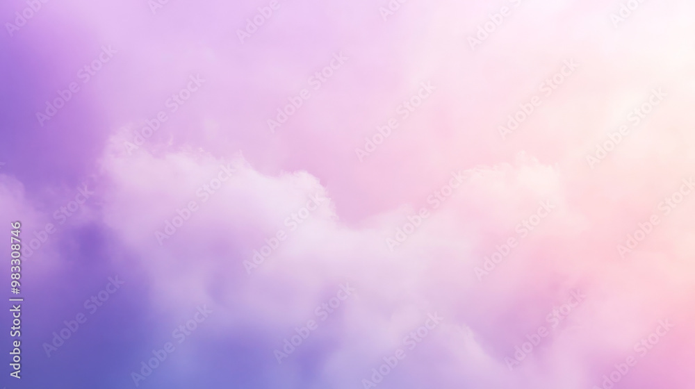 Obraz premium A light gradient background transitioning from pale lavender to soft pink, with subtle, smooth transitions for a dreamy atmosphere.