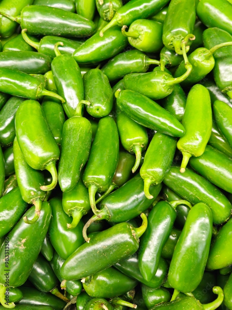 spicy jalapenos green peppers on the market spicy jalapenos green peppers on the market