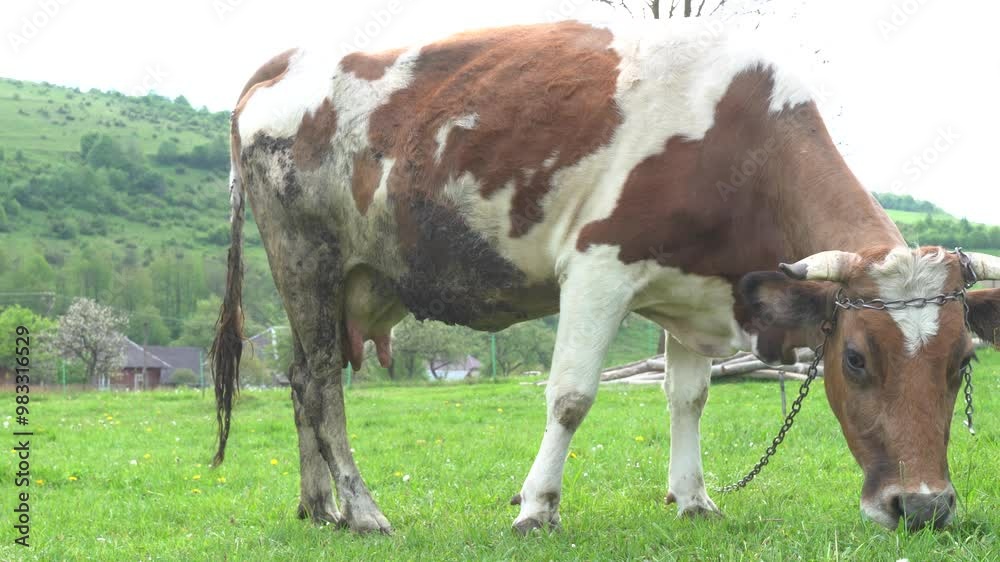 Cow at the farm Cow at the farm