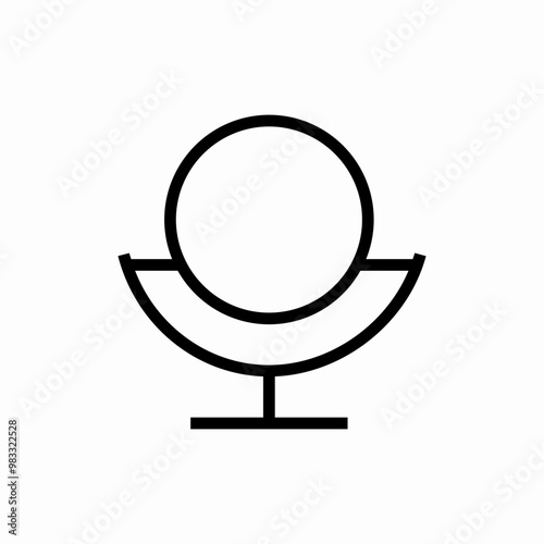 cosmetics mirror icon sign vector