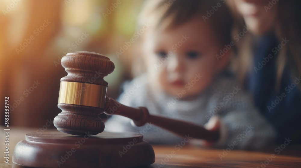 Gavel and Child Gavel and Child