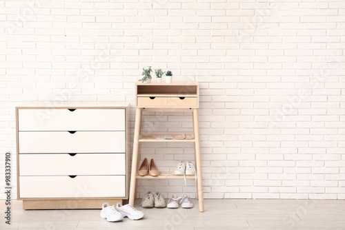 Shoe rack with stylish shoe...