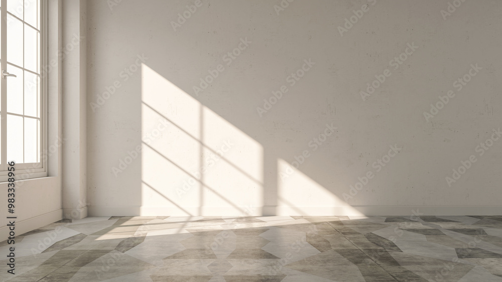 Fototapeta premium Large luxury modern bright interiors Living room mockup illustration 3D rendering image