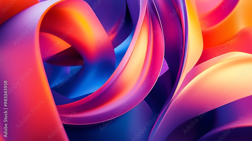 Abstract background with flowing, colorful shapes. Abstract background with flowing, colorful shapes.
