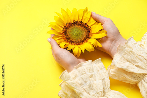 Female hands with beautiful...