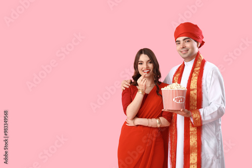 Beautiful Indian couple wit...