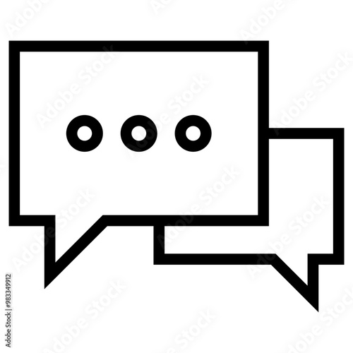 Chatting Bubble Line Icon