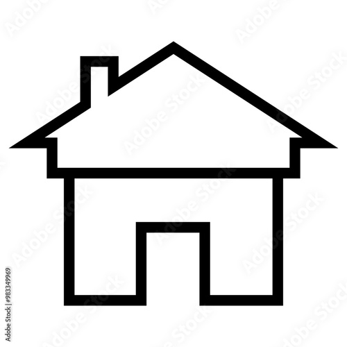 House Residence Line Icon