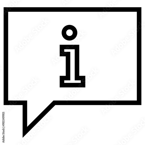 Chat Info Line Icon