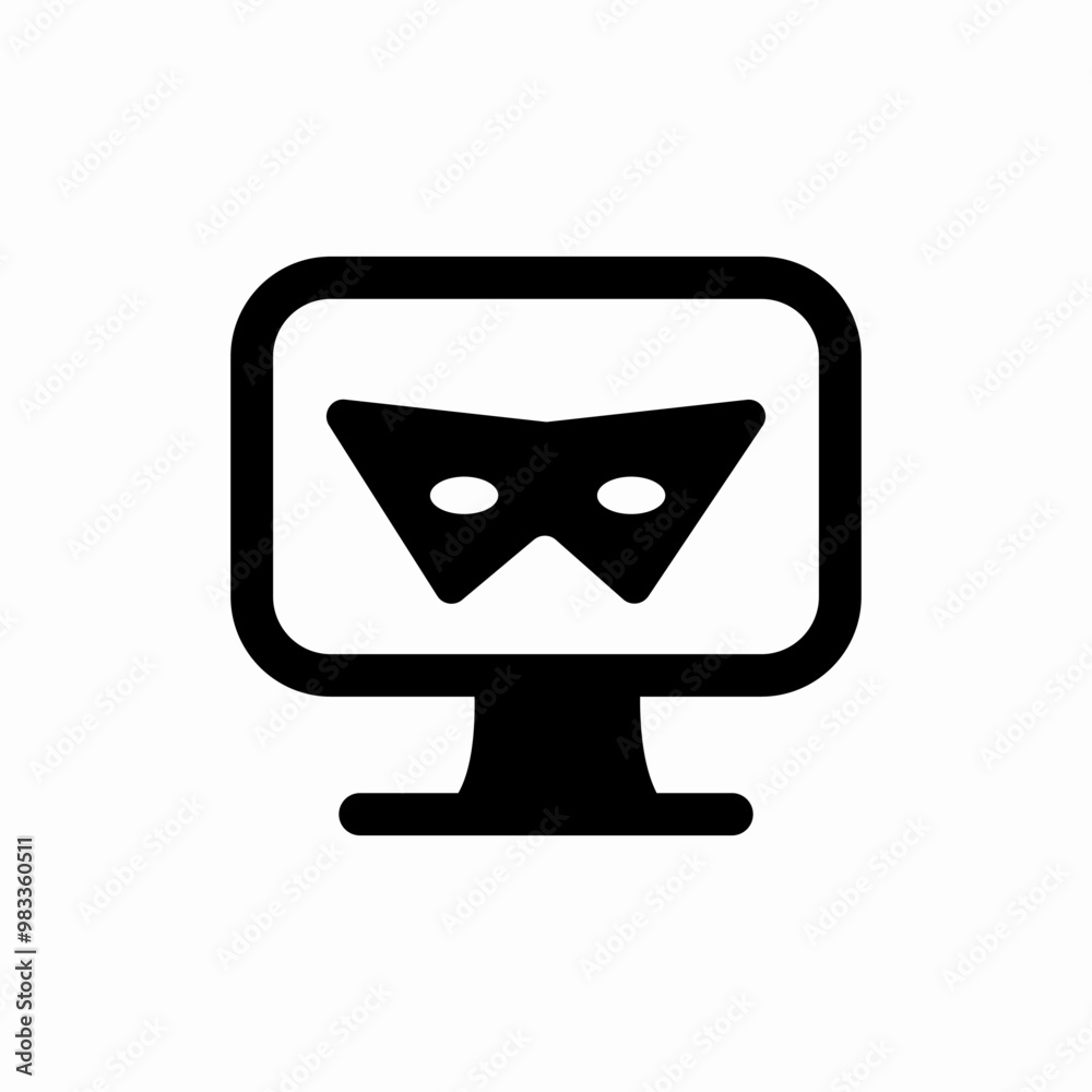 cyber fraud hacker icon sign vector