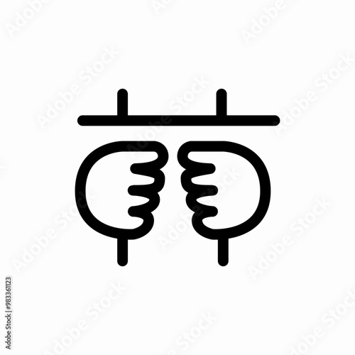 jail prison icon sign vector