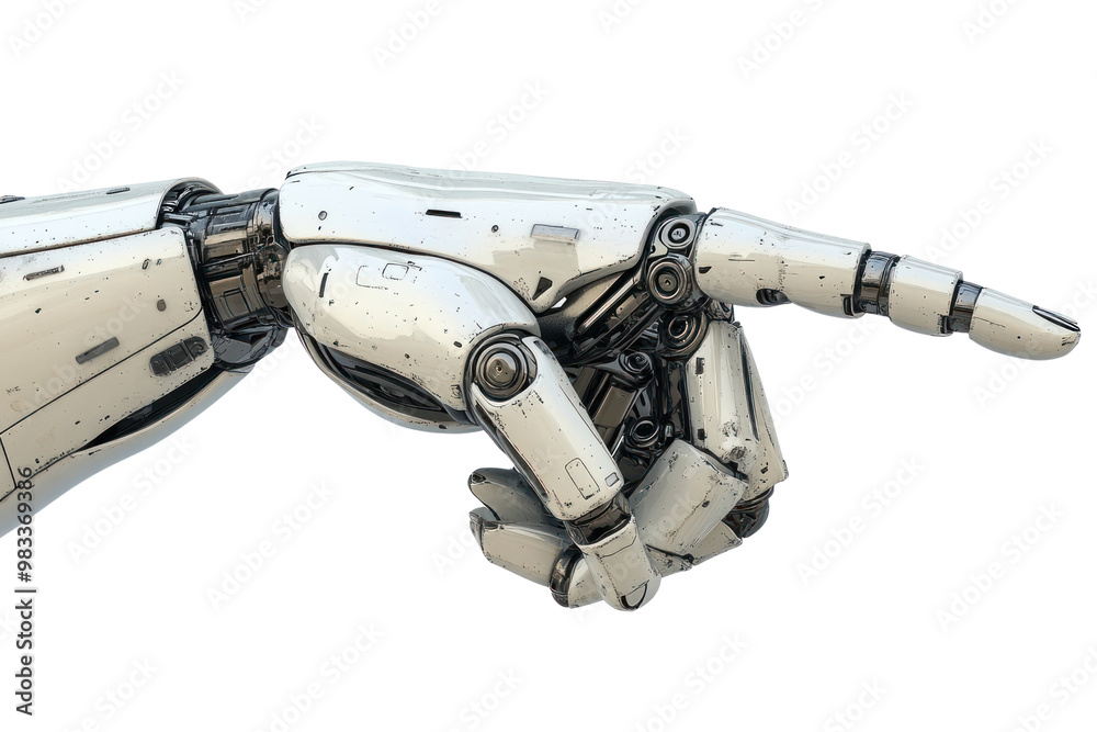 3d robot hand pointing device tool power drill.