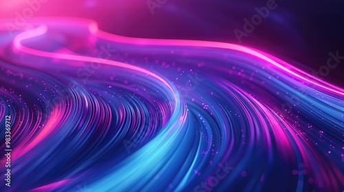 futuristic, background, technology, abstract, network, line, light, connection, communication, future. hi-end image background abstract wave red, blue light for technology banner