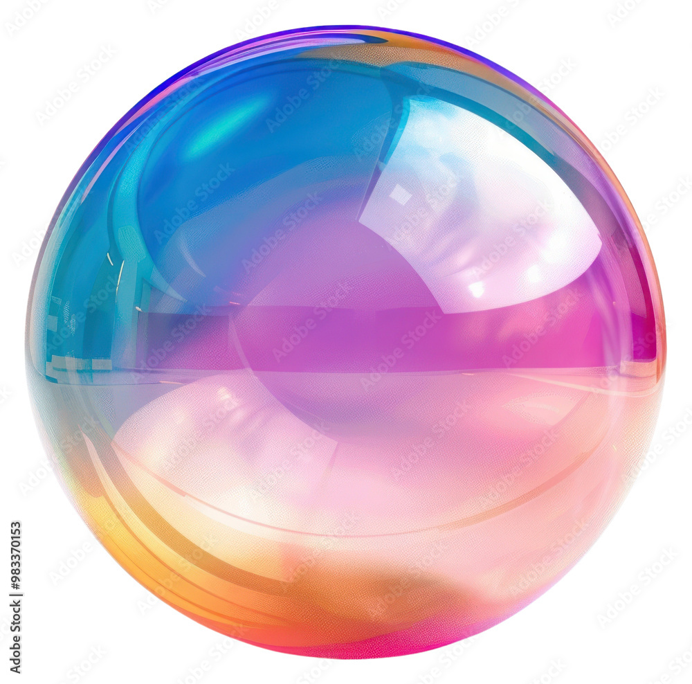 Glossy colorful flat bubble sphere disk. Glossy colorful flat bubble sphere disk.