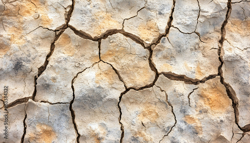 Dried cracked earth soil ground texture background 