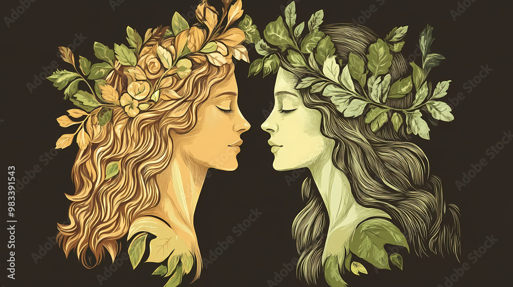 Greek Goddess Of Nature And Fertility Portrait Of Demeter And greek-goddess-of-nature-and-fertility-portrait-of-demeter-and