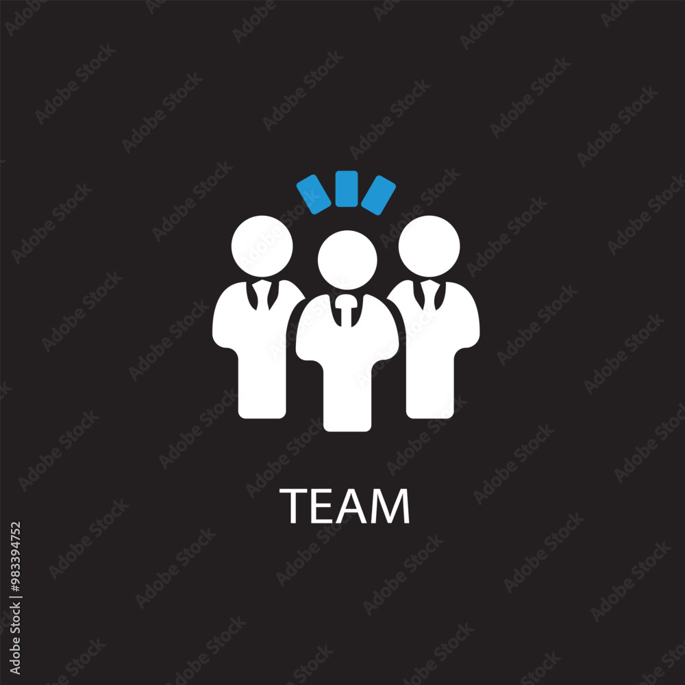 Team user logo icon design vector image Team user logo icon design vector image