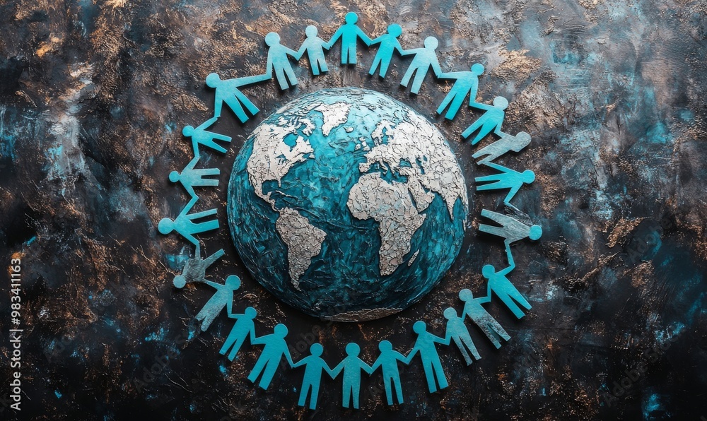 Unity In World As an international diversity and earth day culture concept, United ...