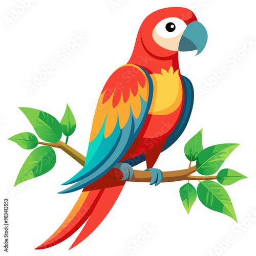 illustration of a parrot