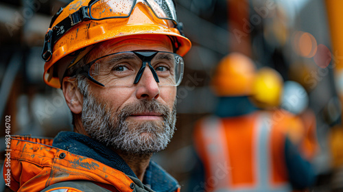 Back construction engineer, lifting cranes building, construction worker, contractor concept, Successful Builder, safety workwear concept, construction site, house under construction, isolated white