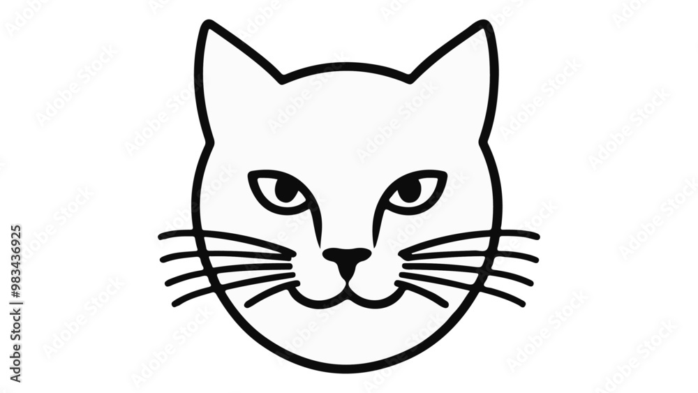 cat face vector illustration cat face vector illustration