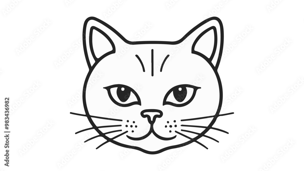 cat face illustration cat face illustration